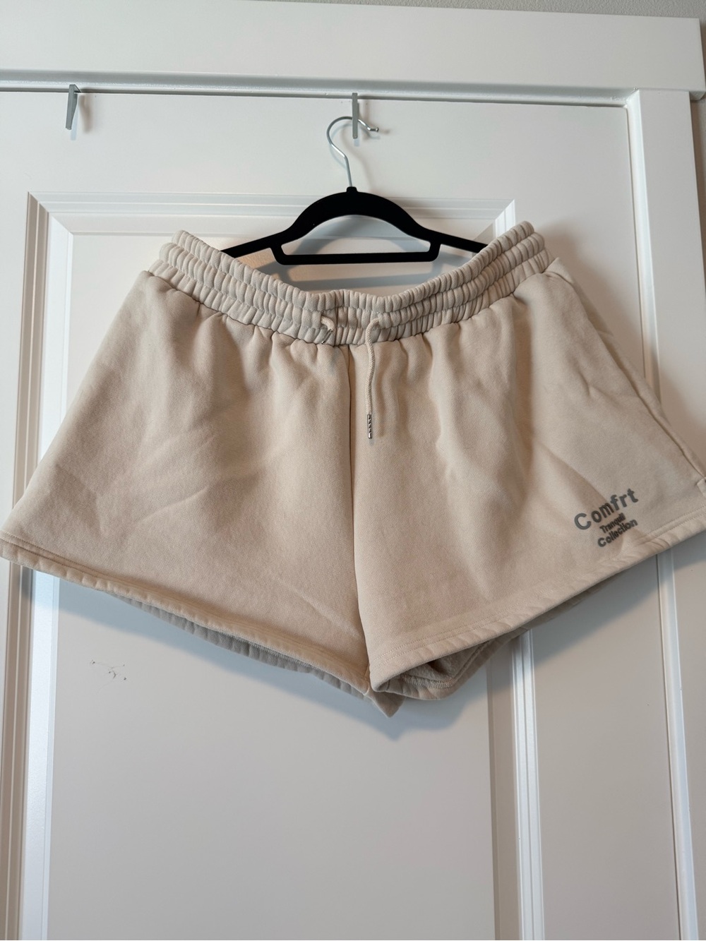 Comfrt Tranquil Collection Women’s Athletic Shorts — Cream - Picture 2 of 7